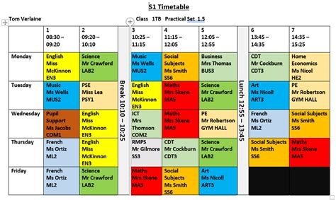 School Timetable 2024 Malaysia - Bella Carolee