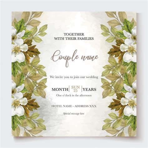 Premium Vector | Bridal shower floral invitation template