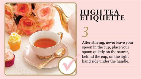 high time tea ettiquete | Tea Etiquette | Afternoon Tea & Etiquette… Tea Etiquette, Dining ...