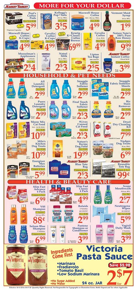 Market Basket Weekly Flyer Oct 09 – Oct 17, 2020