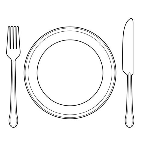 1,900+ Empty Plate Fork Stock Illustrations, Royalty-Free Vector ...