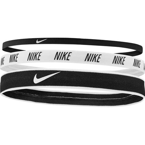 Nike | Elastic Mix Headband 3 Pack | Black/White | SportsDirect.com