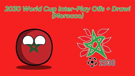 2030 FIFA Morocco World Cup Qualifiers, Draw + Intercontinental Play Offs! - YouTube