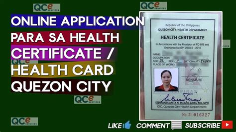 Online na lahat! Paano Kumuha ng Health Card / Certificate sa Quezon ...