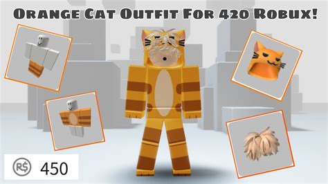 400 Robux Shopping spree! | Orange Smug Cat Outfit! | ROBLOX - YouTube