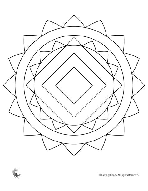 Free Geometric Mandala Coloring Pages, Download Free Geometric Mandala Coloring Pages png images ...