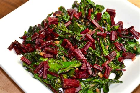 Sautéed Beet Greens with Pickled Stems - My Migraine Miracle