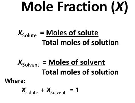 Concentration:> Mole fraction