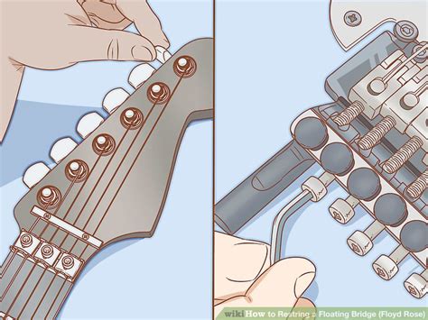 How to Restring a Floating Bridge (Floyd Rose) (with Pictures)