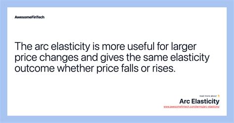 Arc Elasticity | AwesomeFinTech Blog