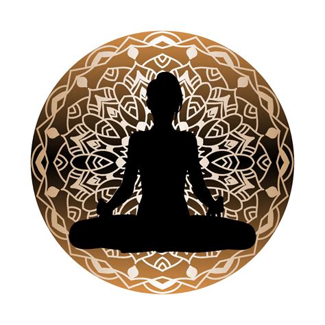 Woman Pose Yoga Mandala Vector 4973888 Vector Art at Vecteezy