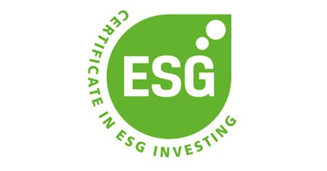 Certificate in ESG Investing - Credly