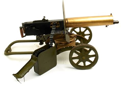 Original Russian M1910 Brass Maxim Display Machine Gun with Brass ...