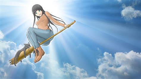 Download Anime Flying Witch HD Wallpaper