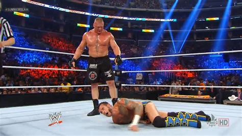 WWE Summerslam 2013 CM Punk vs Brock Lesnar The Best vs The Beast Match ( WWE 13 Simulation ...