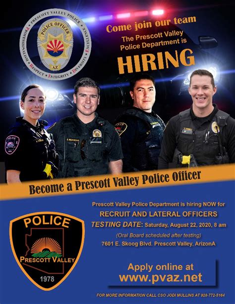 Prescott Valley Police Department is Hiring - Copperstate.News