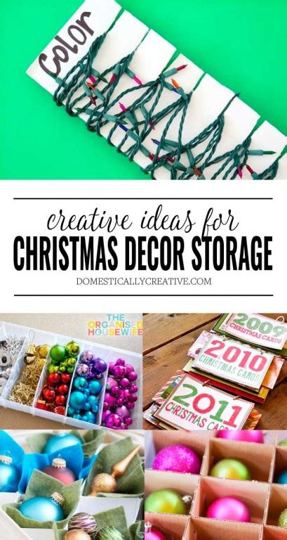 Creative Christmas Decoration Storage Ideas - Domestically Creative