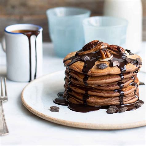 Triple Chocolate Banana Pancakes - superman cooks