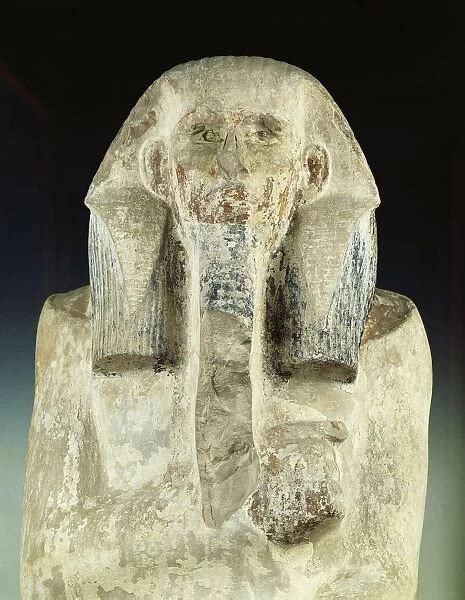 Painted limestone statue of King Djoser (Zoser) (Photos Framed, Prints ...