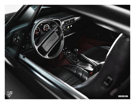 Porsche 959 interior and poster art : r/3dsmax