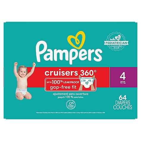 Pampers Cruisers 360 Diapers Size 4 64 Count - The Fresh Grocer