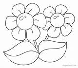 Dibujo De Flores Primavera Para Colorear Coloring Pages Free  sketch template