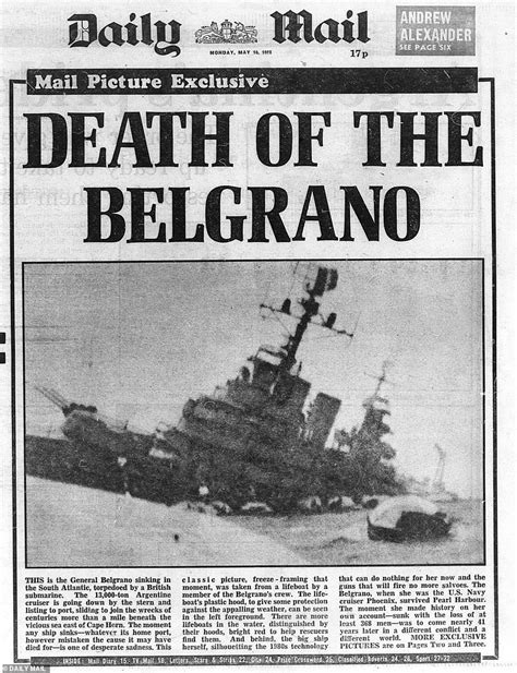 We were RIGHT to sink the Belgrano, says submariner 40 years on from Falklands War attack ...