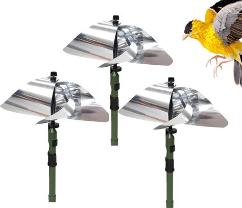 Bird Scarers for Gardens-Pigeon De-terrent-Windmill Bird Repeller Reflective Bird Scarer Bird De ...