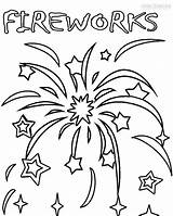 Fireworks Coloring Pages sketch template