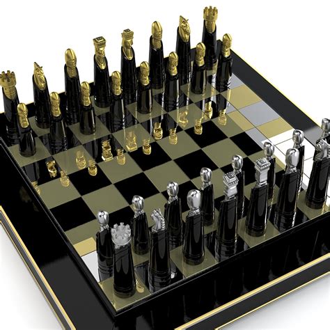 3ds max luxury chess set