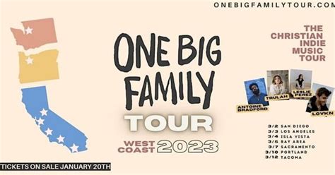 One Big Family Tour 2023 - Events for Kids near me | 4kids.com