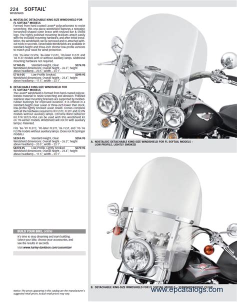 HARLEY DAVIDSON ACCESSORIES spare part catalog Download