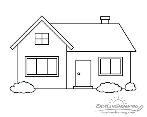 25 Easy House Drawing Ideas - How to Draw a House