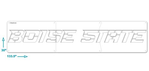 Boise State Stencil - XL BSUOOS-102 | U-Stencil - A Stencil Universe