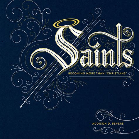 Saints Book Cover Lettering | Jamie Clarke Type