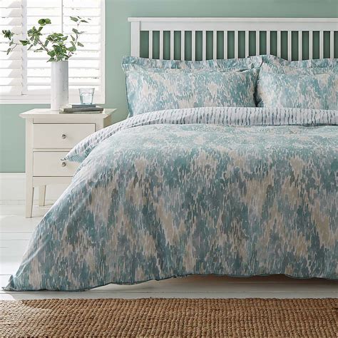 Waves Teal Reversible Duvet Cover and Pillowcase Set | Dunelm Duvet ...