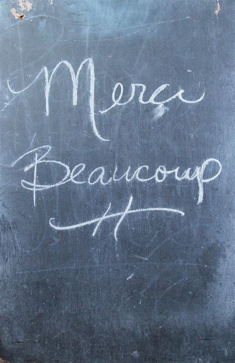 Merci Beaucoup, Quote on Photo, French Print, Thank You Gift, Oversized ...