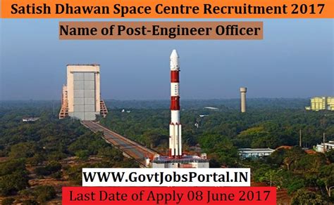 Satish Dhawan Space Centre Recruitment 2017– Engineer