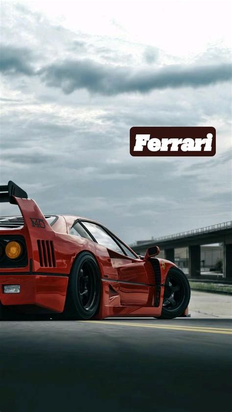 Red Ferrari F40 Sports Car