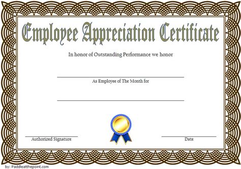 Employee Appreciation Certificate Template Free 1 | Two Pertaining To Worlds Be… | Certificate ...