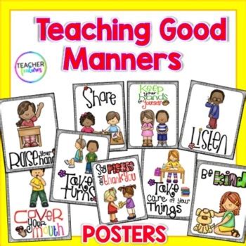 Teaching Good Manners & Social Skills in the Classroom Posters | TpT