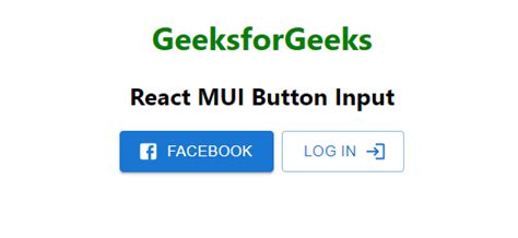 React MUI Button Input - GeeksforGeeks