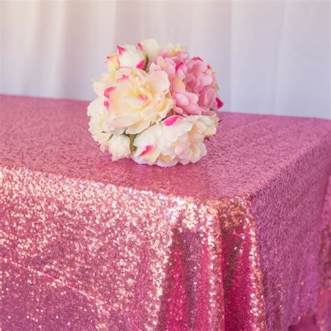 Pink Sequin Tablecloth | Sweet Heavenly Events Hire