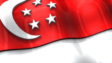 Zoom Backgrounds Singapore Flags