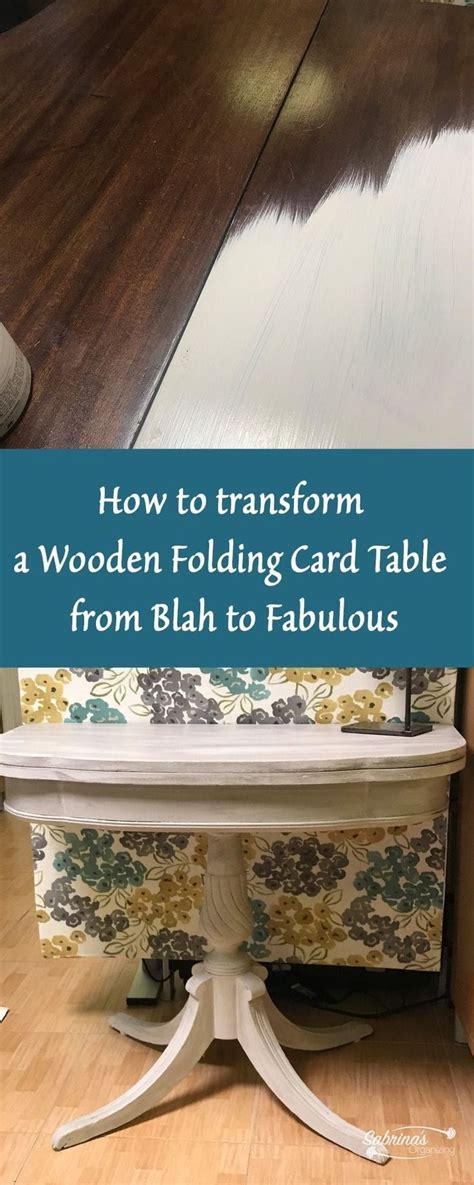 How to Transform a Wooden Folding Card Table from Blah to Fabulous ...