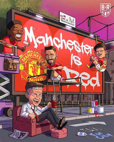 Manchester United Cartoon Wallpapers - Wallpaper Cave