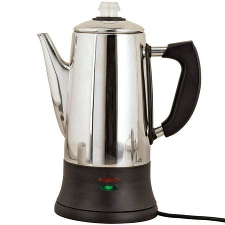 12 Cup Stainless Steel Coffee Percolator by Home Marketplace - Walmart.com