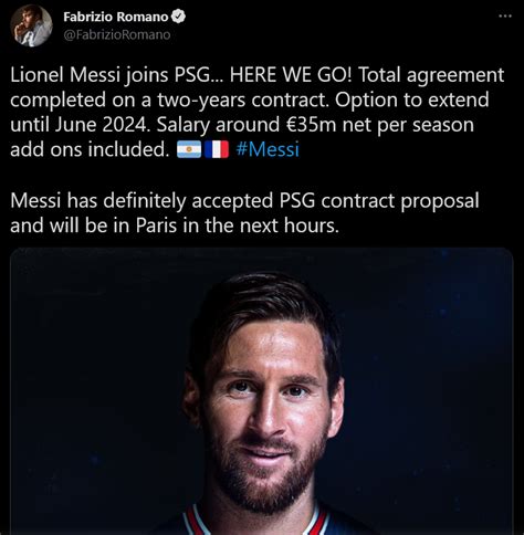 BREAKING: Messi joins french giant PSG - Football Devils