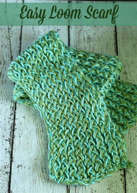 Easy Loom Scarf DIY | Loom scarf, Loom knitting patterns, Loom crochet