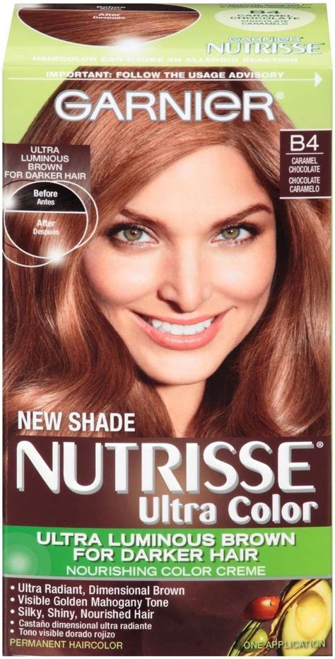 Garnier Nutrisse Ultra Color Ultra Color - B4 Caramel Chocolate | Clairol natural instincts ...